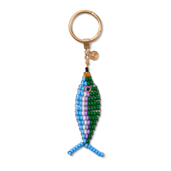 Bogg'd & Charmed - Beaded Fish Blue/Green